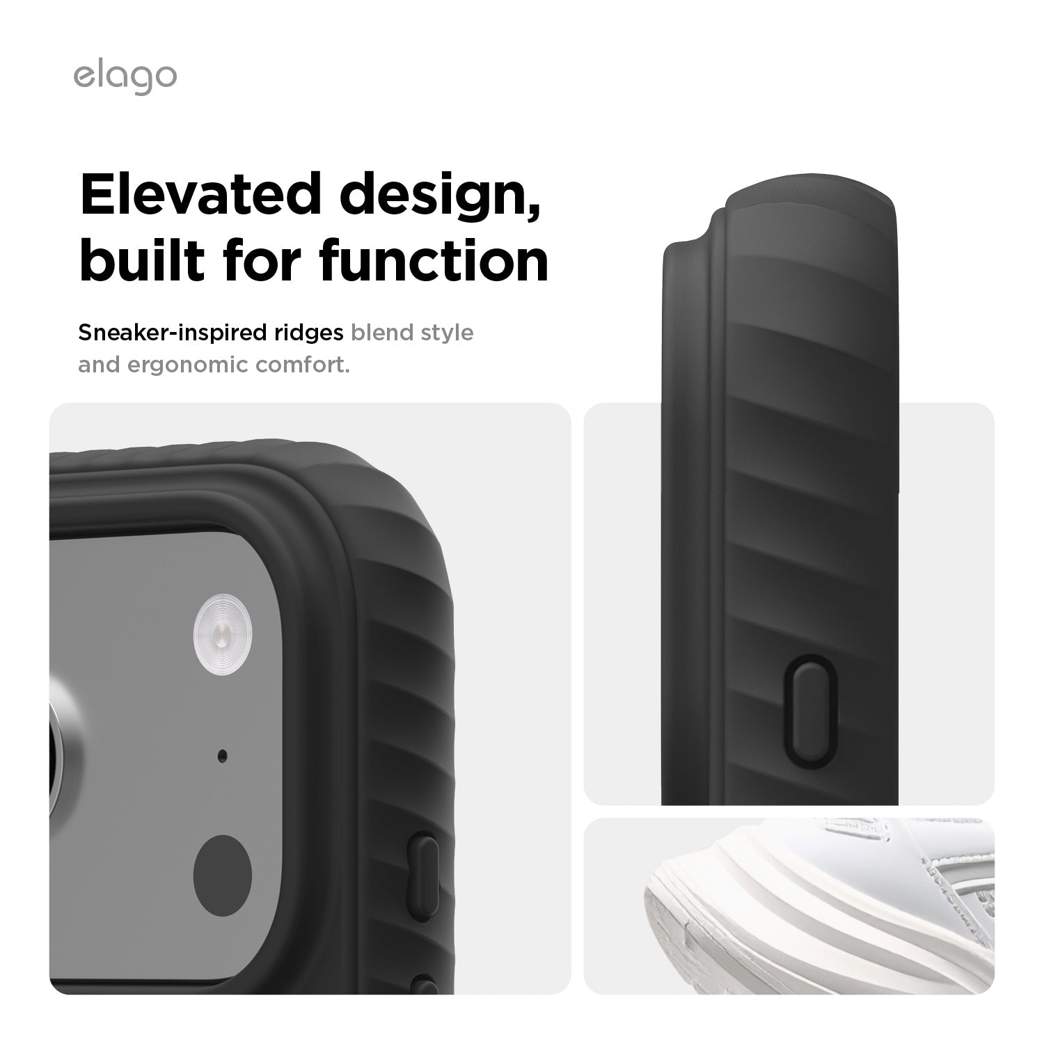 Elago MagRidge Silicone Case for iPhone 17 Pro / iPhone 18 Pro - Black 