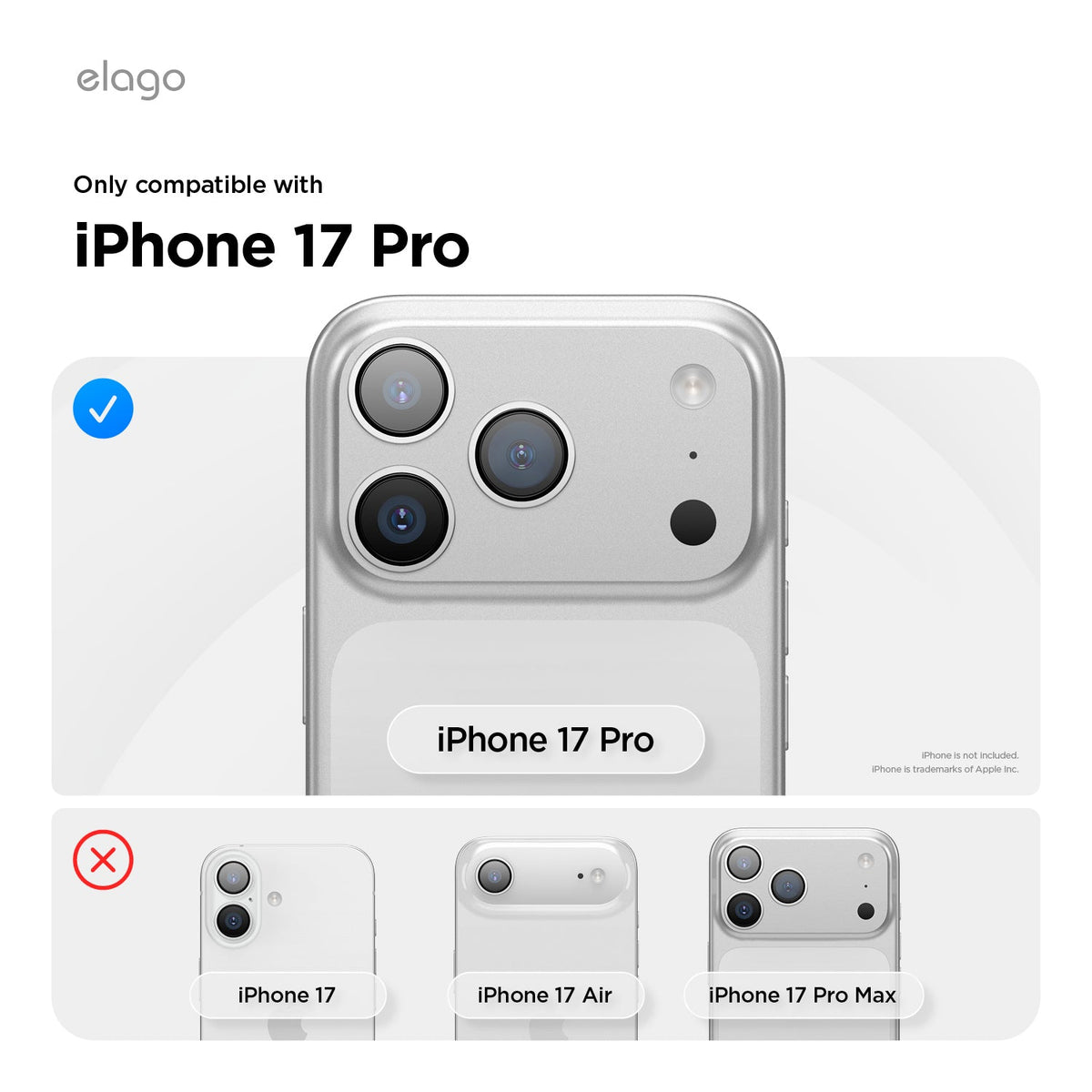 Elago MagRidge Silicone Case for iPhone 17 Pro / iPhone 18 Pro - Jean Indigo 