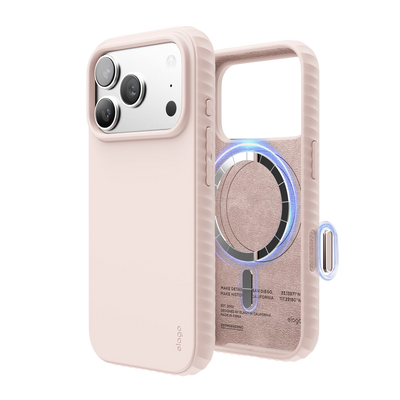 Elago MagRidge Silicone Case for iPhone 17 Pro / iPhone 18 Pro - Lovely Pink 