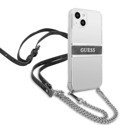 Guess Clear Crossbody Case with Shoulder Strap for iPhone 13