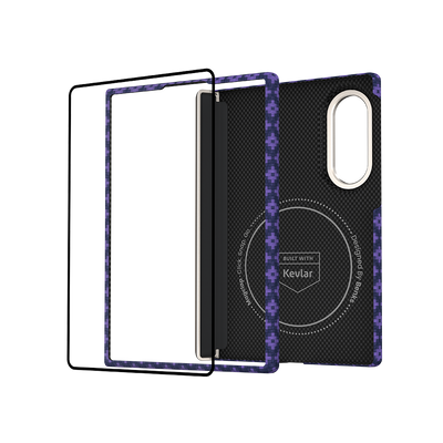 Benks ArmorGrid Air Grand Combo built with Kevlar® for Samsung Galaxy Z Fold 8 / Z Fold 8 Ultra - Peri Purple 