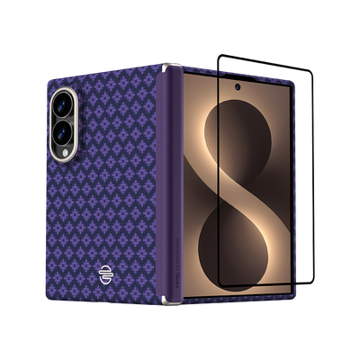 Benks ArmorGrid Air Grand Combo built with Kevlar® for Samsung Galaxy Z Fold 8 / Z Fold 8 Ultra - Peri Purple 