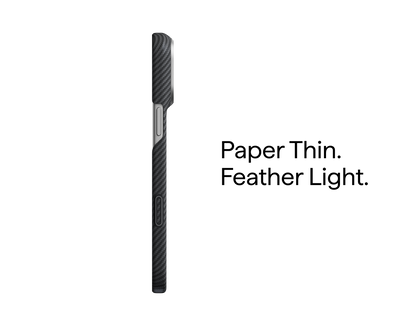 PITAKA Classic Edge Case 600D Black/Grey Twill - detail