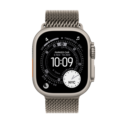 ساعة آبل الترا 3 GPS + خلوية 49 مم تيتانيوم طبيعي