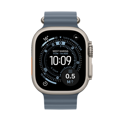 ساعة آبل الترا 3 GPS + خلوية 49 مم تيتانيوم طبيعي