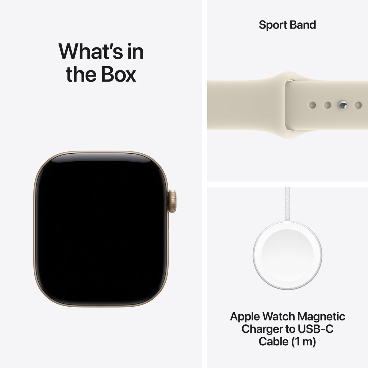 Apple Watch Series 12 - Light Gold Aluminum 42mm 