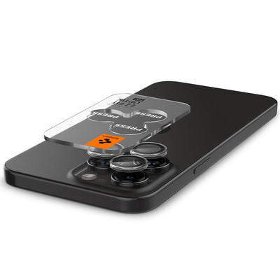 Spigen iPhone 16 Pro Max / 16 Pro Camera Lens Protector EZ Fit GLAS.tR Optik Pro - Clear - 2 Pack