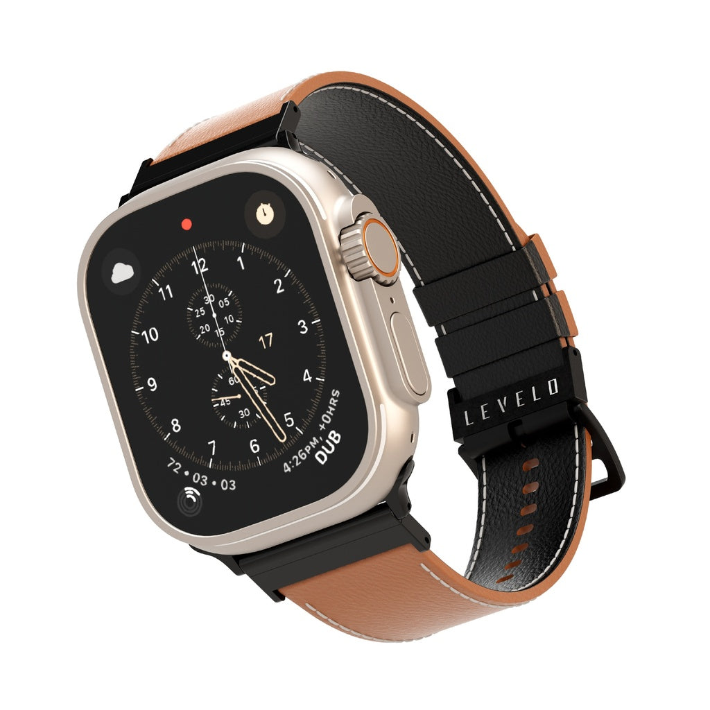 Apple watch discount 6 bands leather