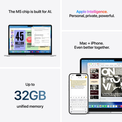 Apple MacBook Air 13-inch M5 (2026) English Keyboard - Midnight #color_midnight
