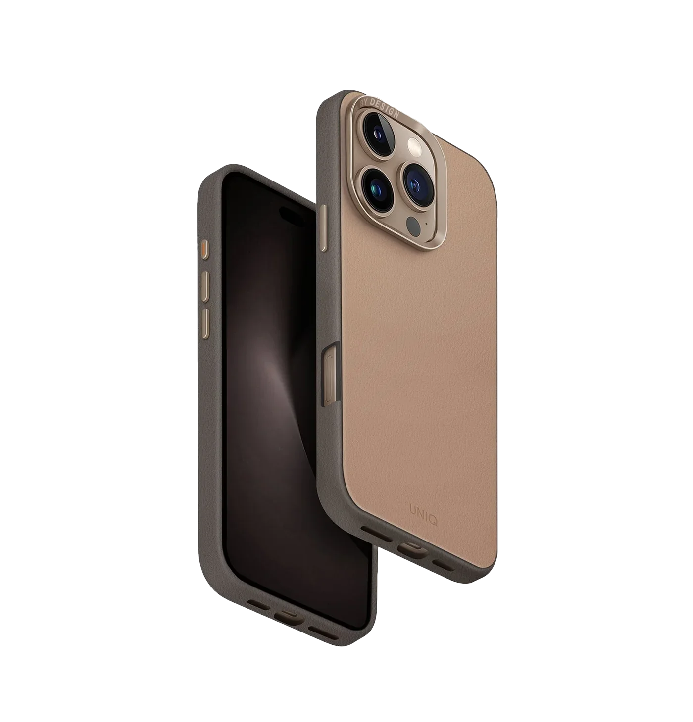 Uniq Lyden DS Dual-Tone Premium Leatherette Case for iPhone 16 Pro