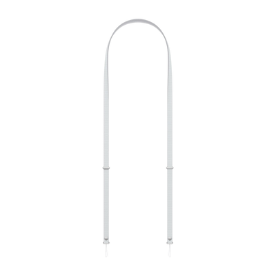Apple Crossbody Strap in Light Grey 