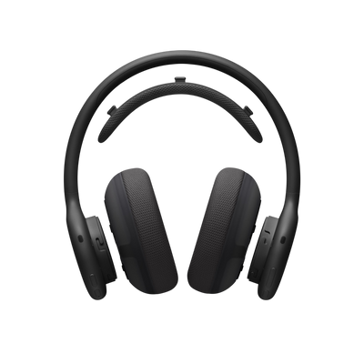 Beats 360 headphones in Black with ear and headband cushions detached 