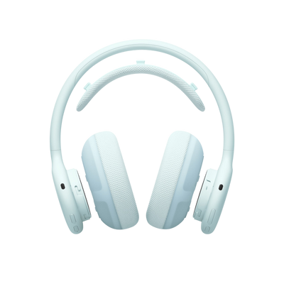 Beats 360 headphones in Sky with ear and headband cushions detached 