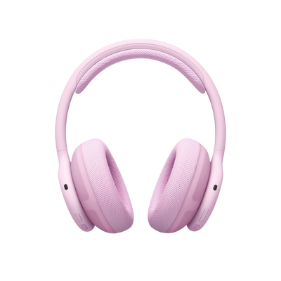 Rear view of Beats 360 headphones in Pink showing physical button controls 