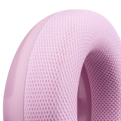 Close-up of Beats 360 Performance Knit cushion mesh texture in Pink 