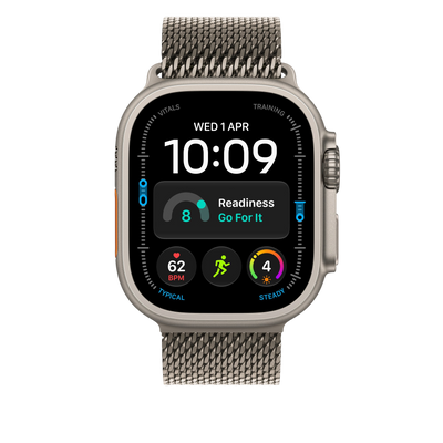 Apple Watch Ultra Titanium Milanese Loop (49mm) - Natural Titanium - alternate view 2 #color_natural-titanium