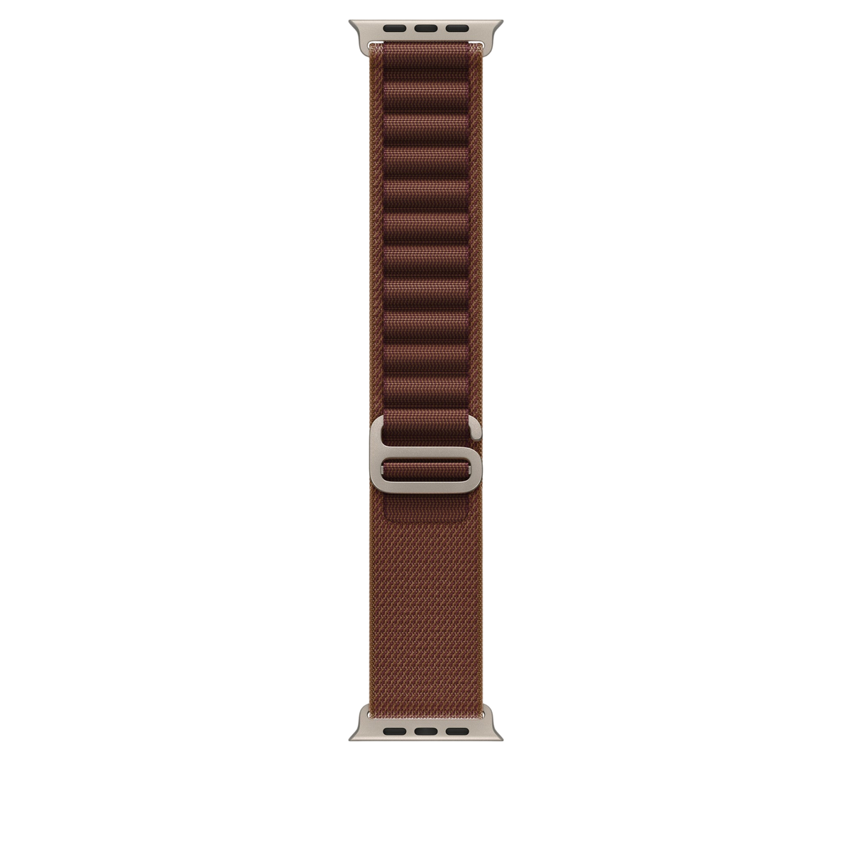 Apple Watch Ultra Alpine Loop (49mm) - Burgundy (Natural Titanium) #color_burgundy