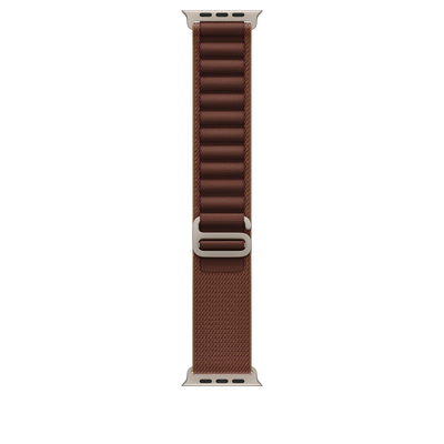 Apple Watch Ultra Alpine Loop (49mm) - Burgundy (Natural Titanium) #color_burgundy