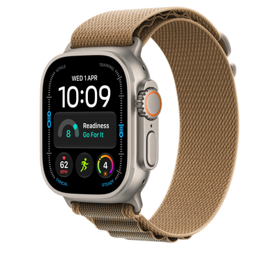 Apple Watch Ultra Alpine Loop (49mm) - Desert (Natural Titanium) - alternate view 1 #color_desert