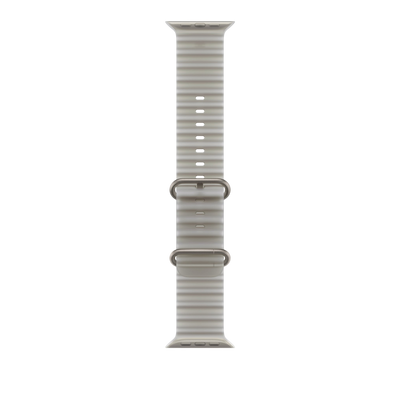 Apple Watch Ultra Ocean Band (49mm) - Translucent Grey (Natural Titanium) #color_translucent-grey