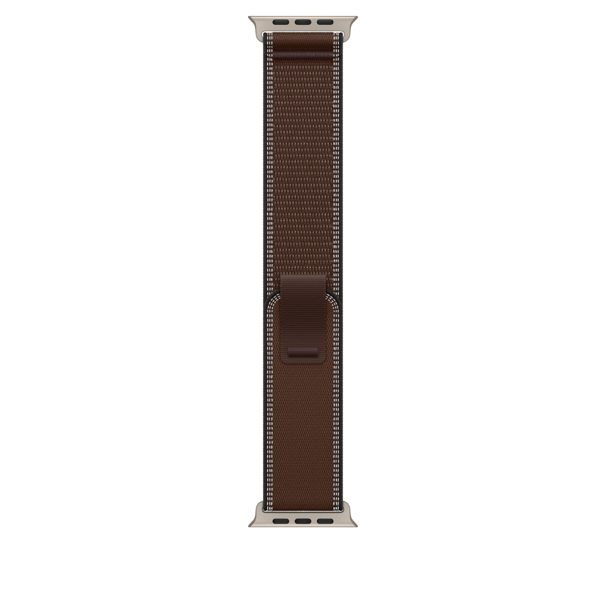 Apple Watch Ultra Trail Loop (49mm) - Dark Umber (Natural Titanium) #color_dark-umber