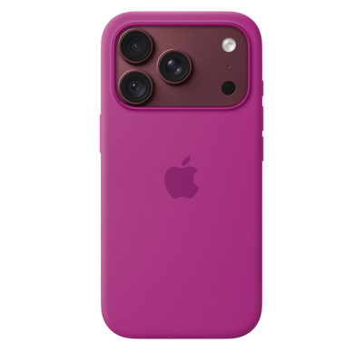 Apple iPhone 18 Pro Silicone Case with MagSafe in Magenta 