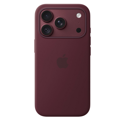Apple iPhone 18 Pro Silicone Case with MagSafe in Burgundy 