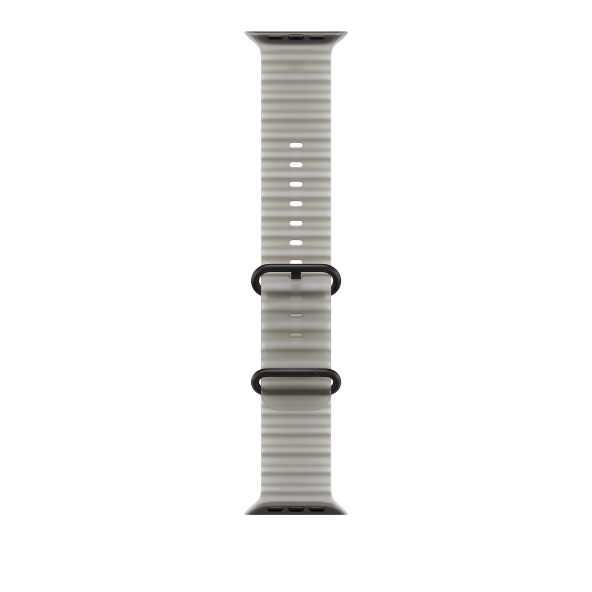 Apple Watch Ultra Ocean Band (49mm) - Translucent Grey (Black Titanium) #color_translucent-grey