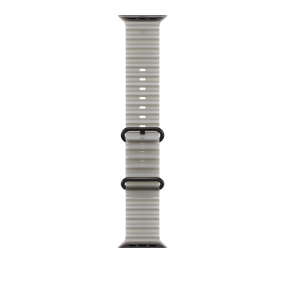 Apple Watch Ultra Ocean Band (49mm) - Translucent Grey (Black Titanium) #color_translucent-grey