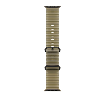 Apple Watch Ultra Ocean Band (49mm) - Translucent Kelp (Black Titanium) #color_translucent-kelp