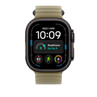Apple Watch Ultra Ocean Band Extension (49mm) - Translucent Kelp (Black Titanium) - alternate view 2 #color_translucent-kelp