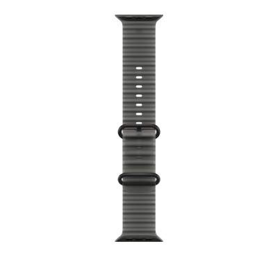Apple Watch Ultra Ocean Band (49mm) - Translucent Black (Black Titanium) #color_translucent-black