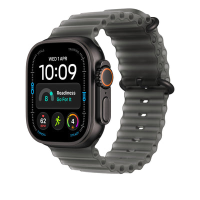 Apple Watch Ultra Ocean Band Extension (49mm) - Translucent Black (Black Titanium) - alternate view 1 #color_translucent-black