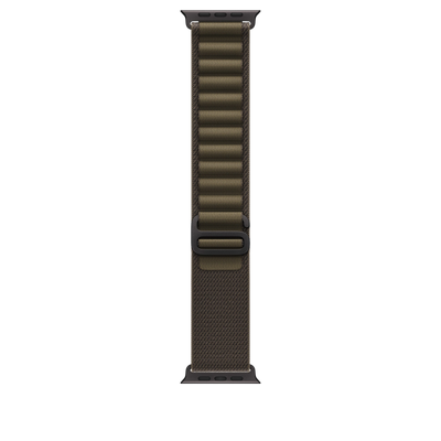 Apple Watch Ultra Alpine Loop (49mm) - Dark Olive (Black Titanium) #color_dark-olive
