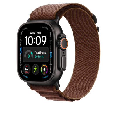 Apple Watch Ultra Alpine Loop (49mm) - Burgundy (Black Titanium) - alternate view 1 #color_burgundy