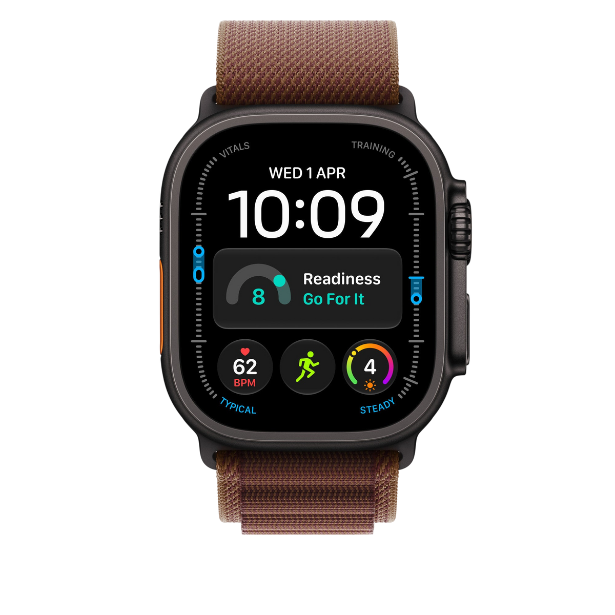 Apple Watch Ultra Alpine Loop (49mm) - Burgundy (Black Titanium) - alternate view 2 #color_burgundy
