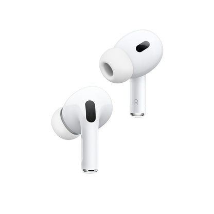 Apple AirPods Pro (الجيل الثاني) مع علبة شحن MagSafe (USB‑C) مع ضمان Apple الرسمي لمدة عام