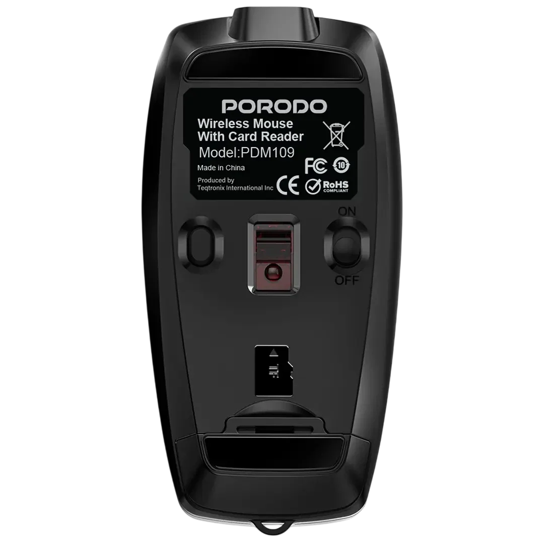 Porodo Wireless Mouse rotatable foldable design