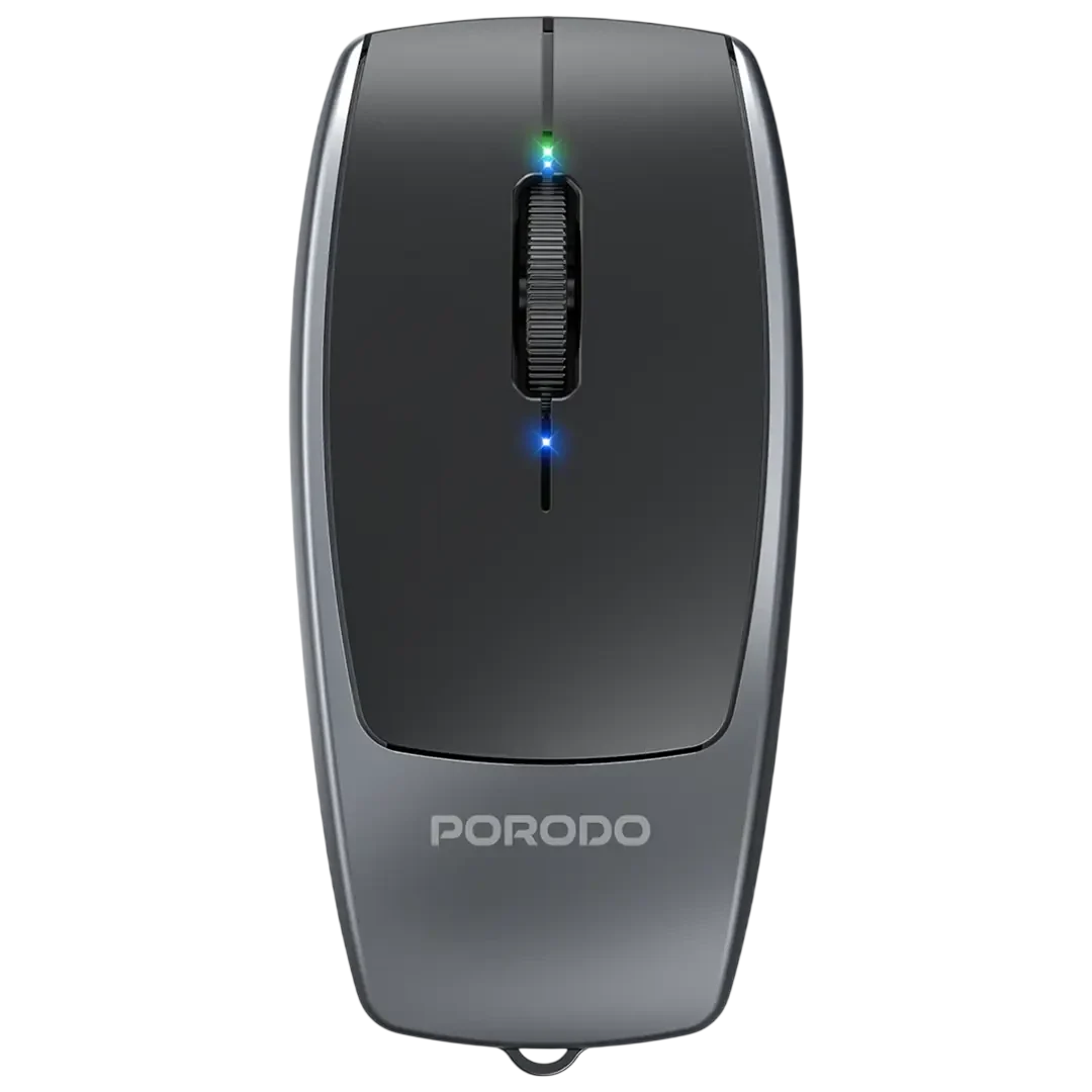 Porodo 1600DPI Wireless Mouse with Card Reader