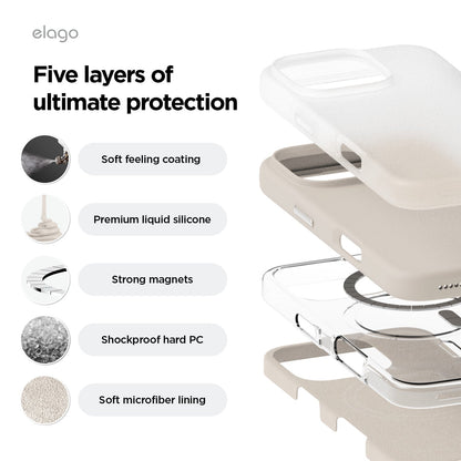 elago MagSafe Silicone Case for iPhone 16 Pro