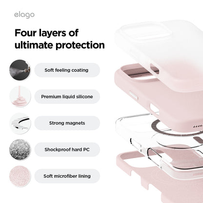 elago MagSafe Silicone Case for iPhone 16 Pro Max