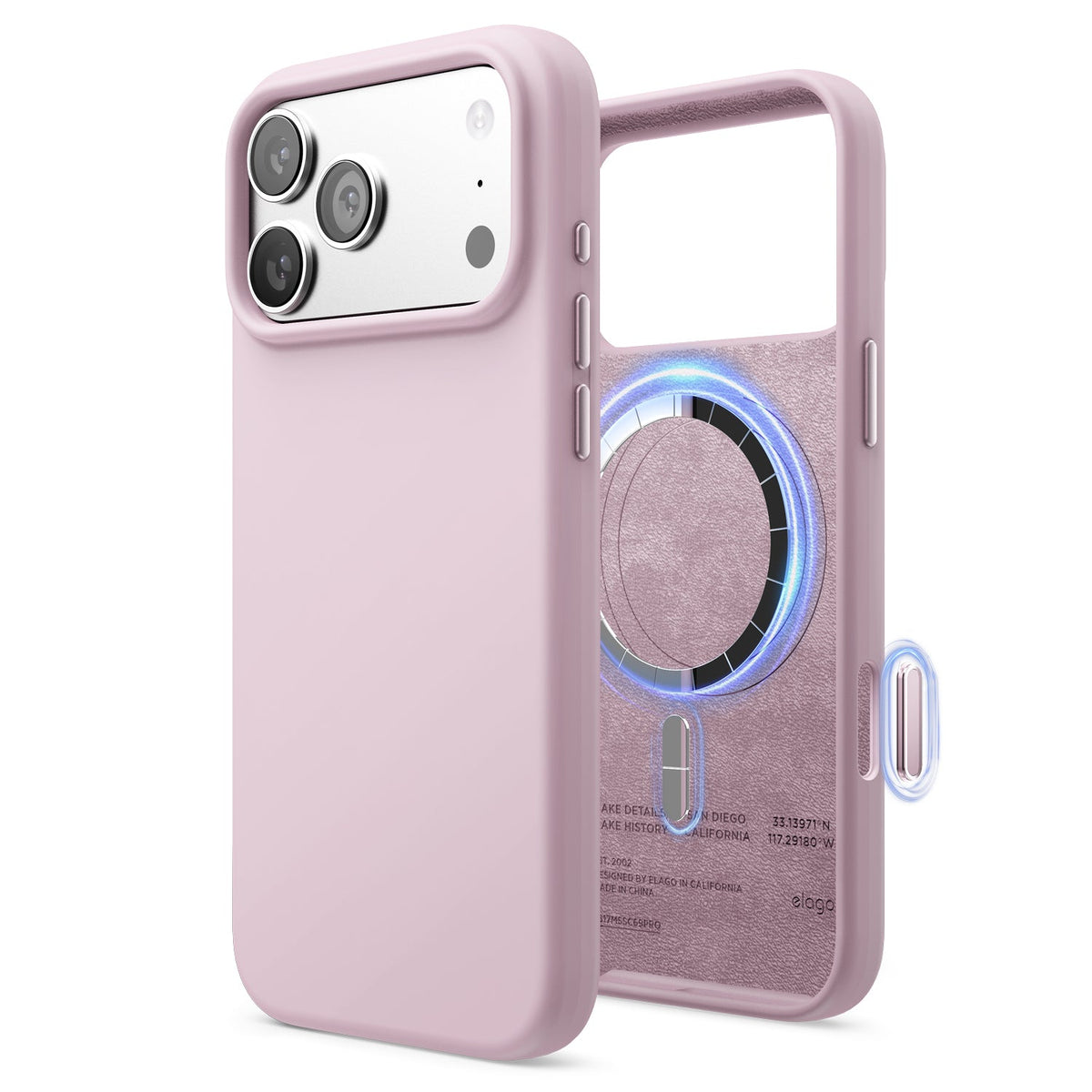 Elago Mag Silicone Case for iPhone 17 Pro Max / iPhone 18 Pro Max - Light Lilac 