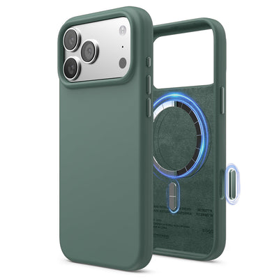 Elago Mag Silicone Case for iPhone 17 Pro Max / iPhone 18 Pro Max - Midnight Green 