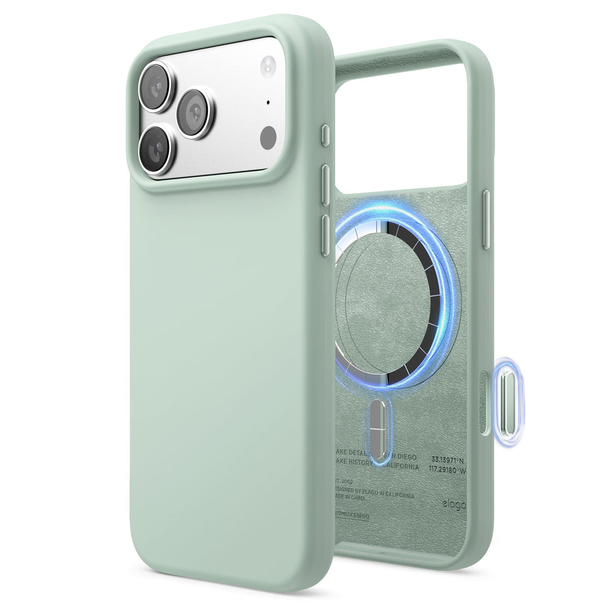 Elago Mag Silicone Case for iPhone 17 Pro Max / iPhone 18 Pro Max - Mint 