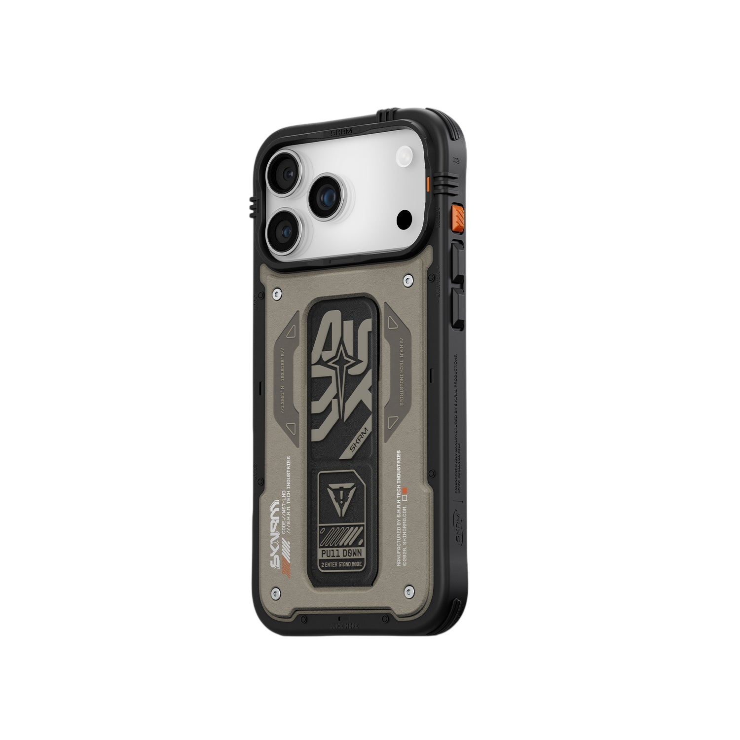 Skinarma Aegis Mag-Charge Grip-Stand Case for iPhone 17 Pro Max - Grey #color_grey