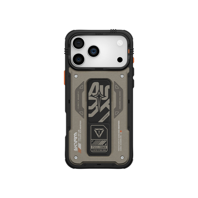 Skinarma Aegis Mag-Charge Grip-Stand Case for iPhone 17 Pro Max - Grey #color_grey