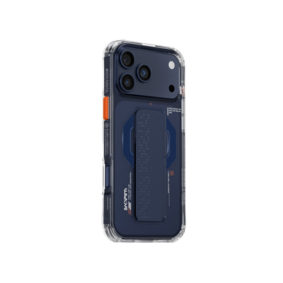 Skinarma Haxa Mag-Charge Grip-Stand Case for iPhone 17 Pro Max - Navy #color_navy
