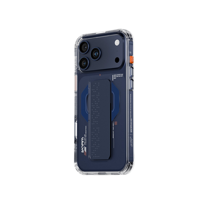 Skinarma Haxa Mag-Charge Grip-Stand Case for iPhone 17 Pro Max - Navy #color_navy