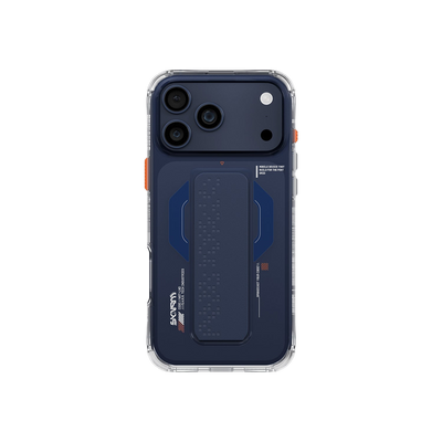 Skinarma Haxa Mag-Charge Grip-Stand Case for iPhone 17 Pro Max - Navy #color_navy