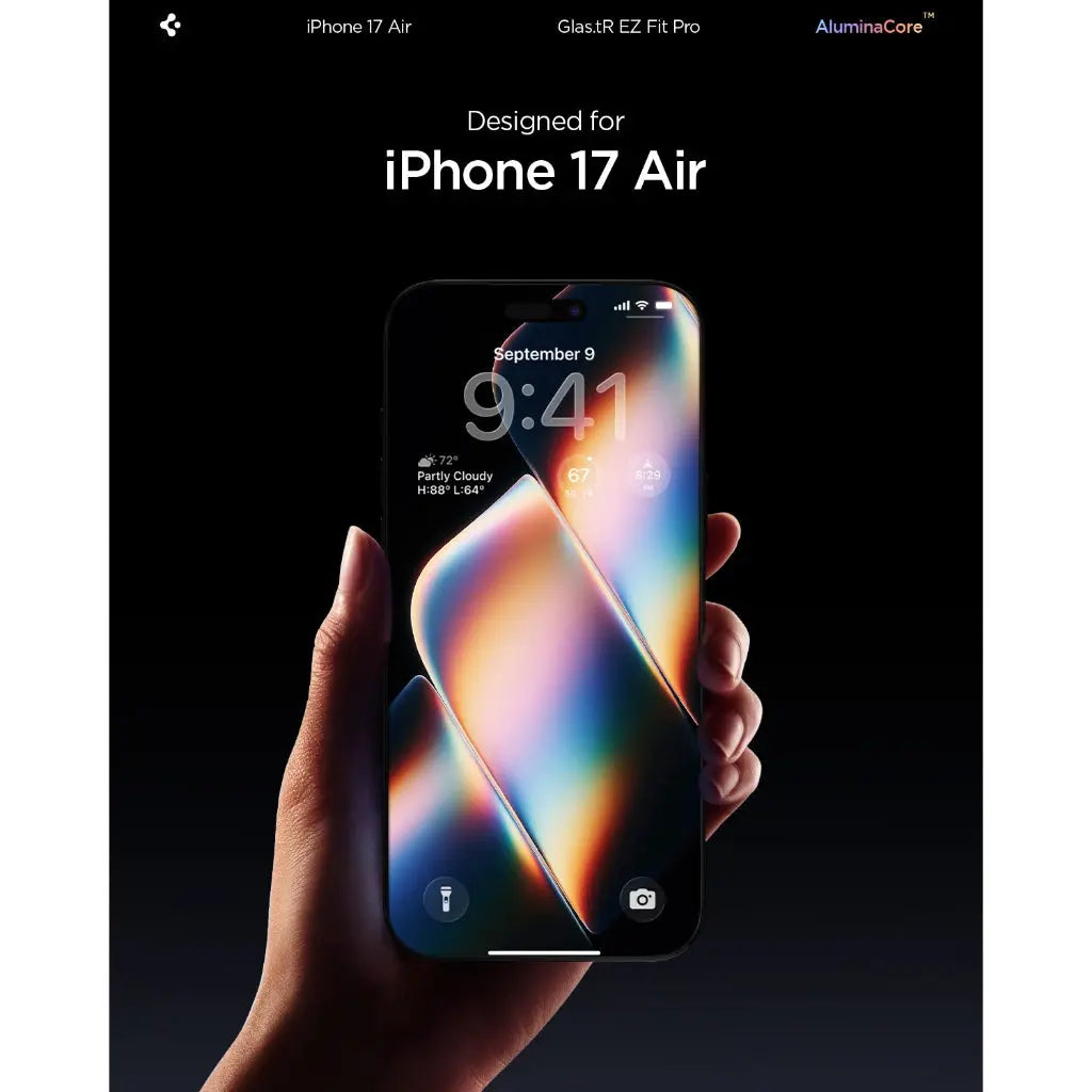 Spigen Privacy Screen Protector Glas.tR EZ Fit Pro HD for iPhone Air (1-pack)